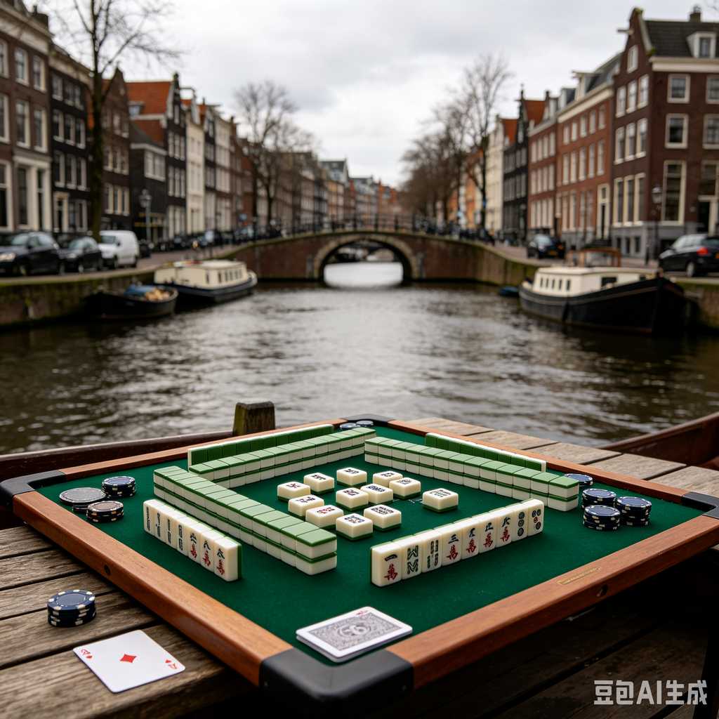 vivid color print mahjong set