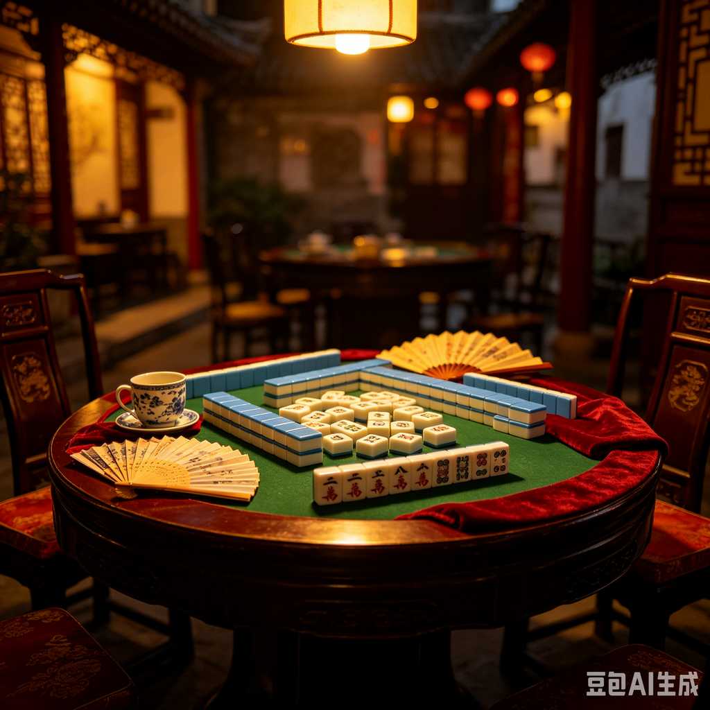 blue crystal mahjong set
